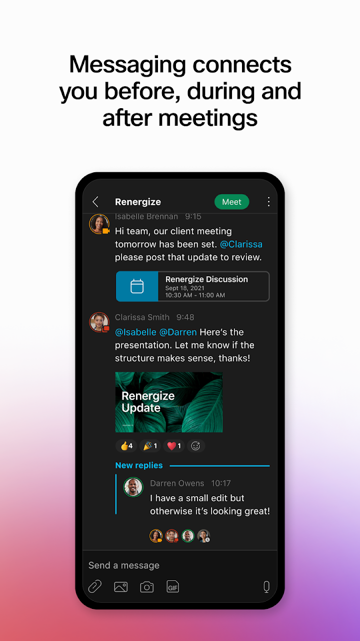 Webex Canary screenshot